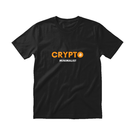 Crypto Minimalist Tee Black front