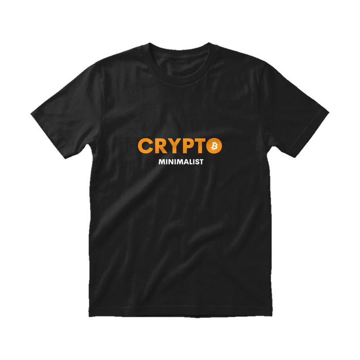 Crypto Minimalist Tee Black front