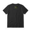 Crypto Minimalist Orange and Gold Tee Black back