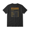 Bitcoiner Nutrition Facts Tee Black back