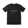 Bitcoiner Nutrition Facts Tee Black front