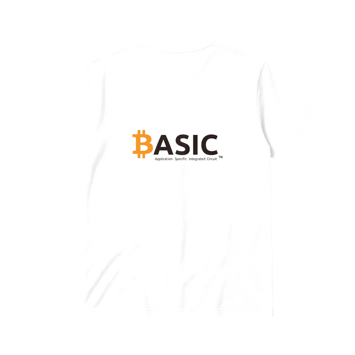 BASIC Tee White back
