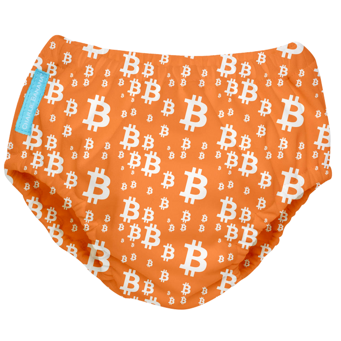 Bitcoin Maxi Swim Diaper - CB Orange