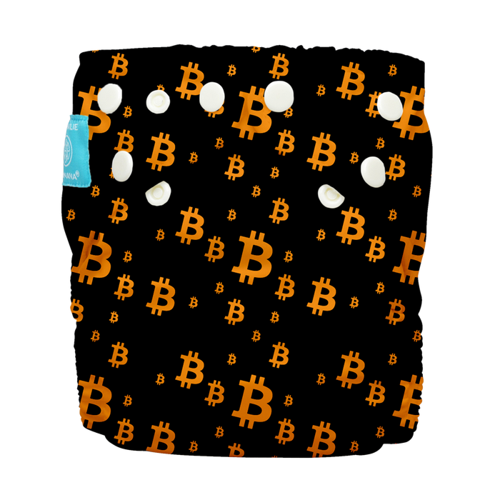 Charlie Banana Diaper - To The Moon - Black & Orange