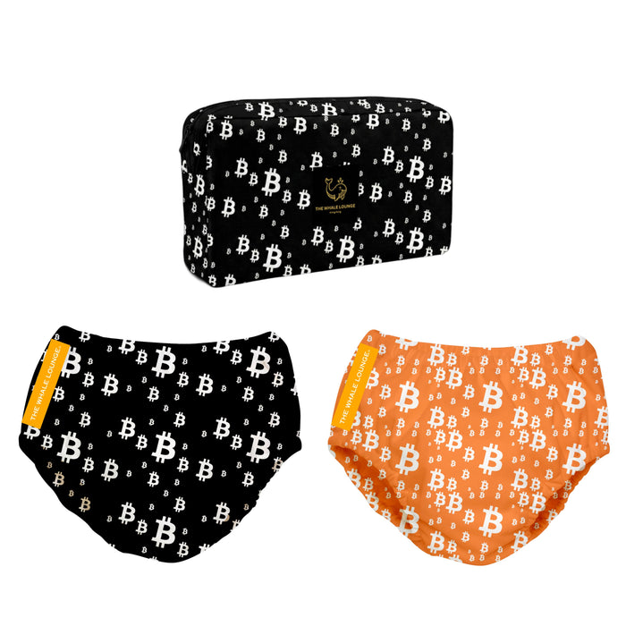 Whale Lounge Swim Diaper Set - Bitcoin Maxi