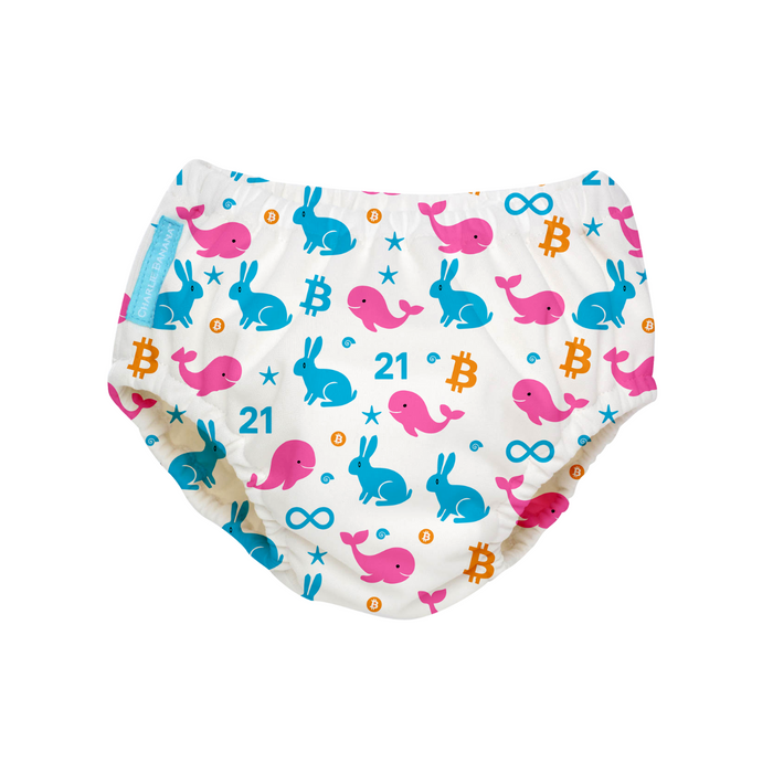 Bitcoin Reusable Swim Diaper - Little Pink Whale