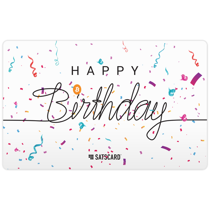 SatsCard - Happy Birthday Design