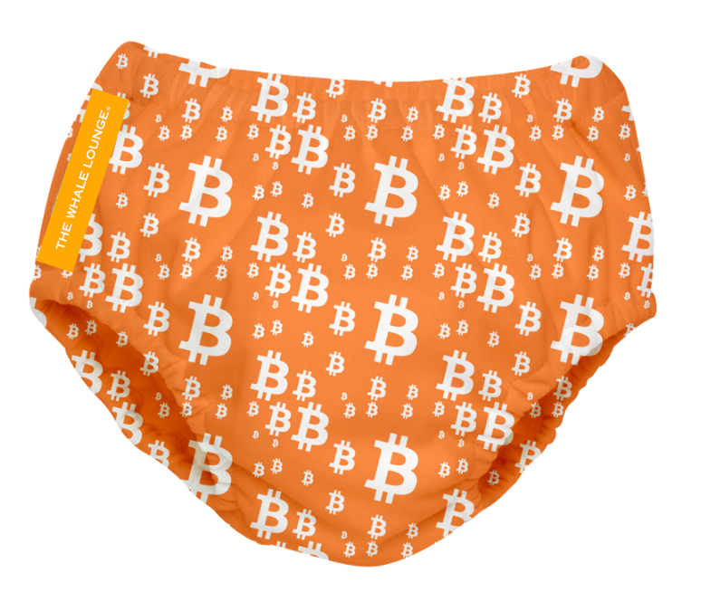 Whale Lounge Swim Diaper Set  - Bitcoin To the Moon