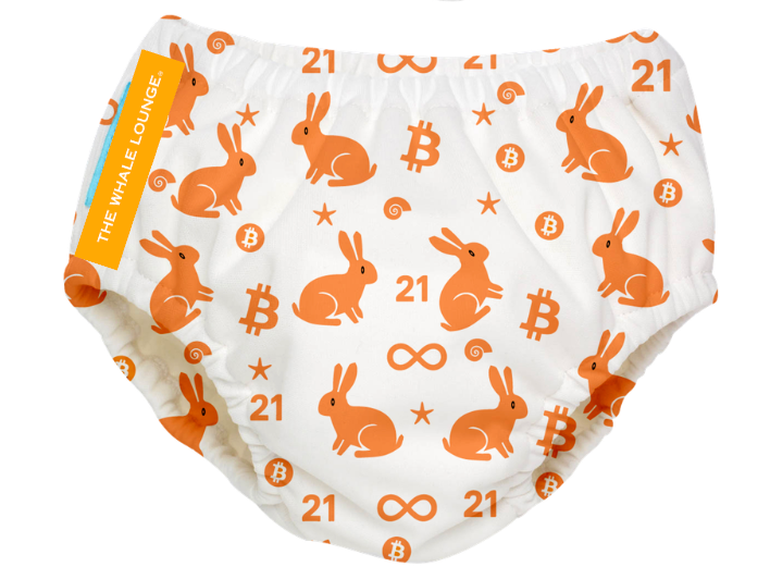 Whale Lounge Swim Diaper Set  - Bitcoin Rabbit