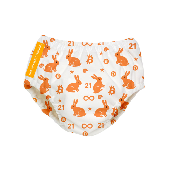 Whale Lounge Swim Diaper - Bitcoin Rabbit