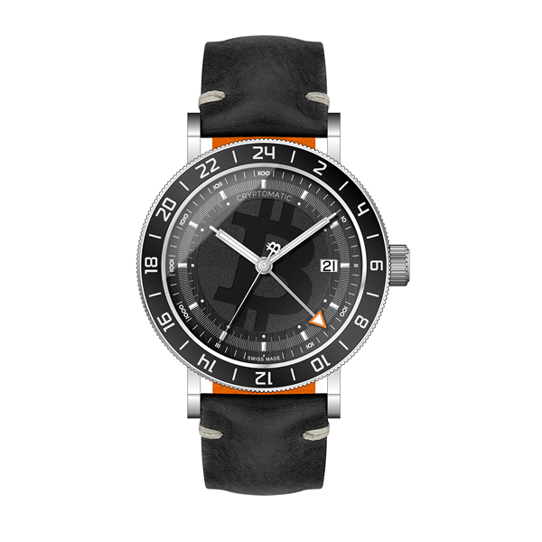 CRYPTOMATIC Jetsetter JET-111, steel case, black stealth dial