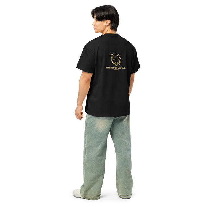 Ask Me About Bitcoin Tee on model, back