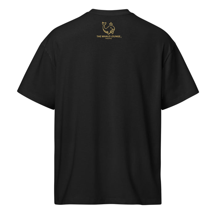 Crypto Minimalist Orange and Gold Tee Black back