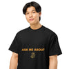 Ask Me About Bitcoin Tee close-up