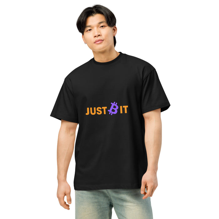 Just B It Tee on model, front