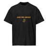 Ask Me About Bitcoin Tee Black front