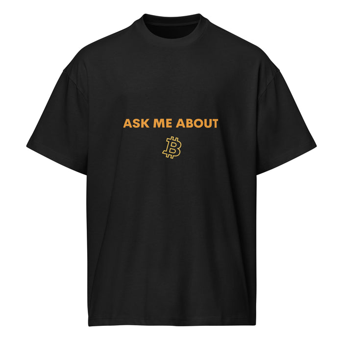 Bitcoiner Nutrition Facts Tee Black front