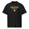 Crypto Minimalist Orange and Gold Tee - front