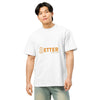 Bitcoin Better Hong Kong Tee on model, front
