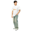 BitKong Fix The Money Tee White on model, side