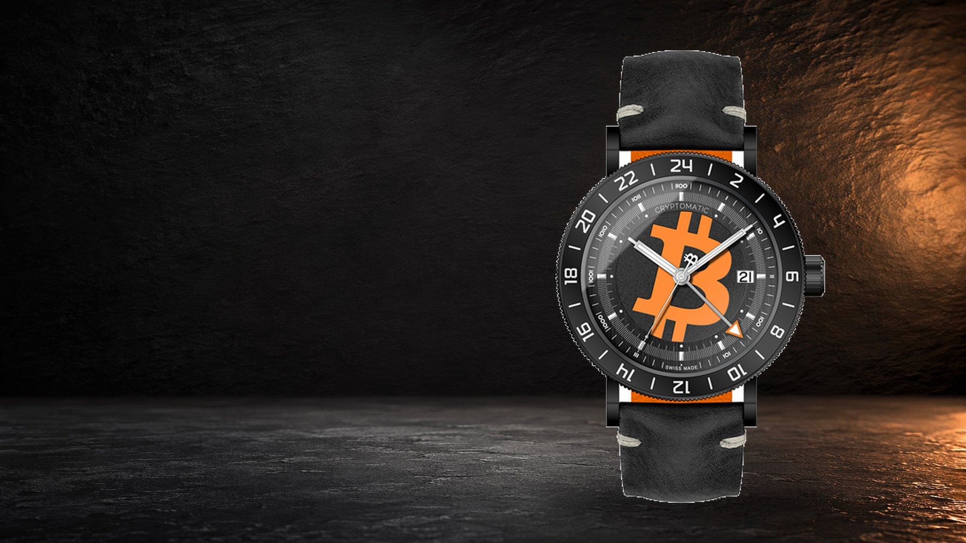CRYPTOMATIC Jetsetter Swiss Made Bitcoin watch