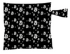 Whale Lounge travel tote, To the Moon Black and White