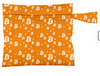 Whale Lounge travel tote, To the Moon Orange and White