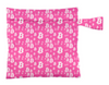 Whale Lounge travel tote, To the Moon Pink and White